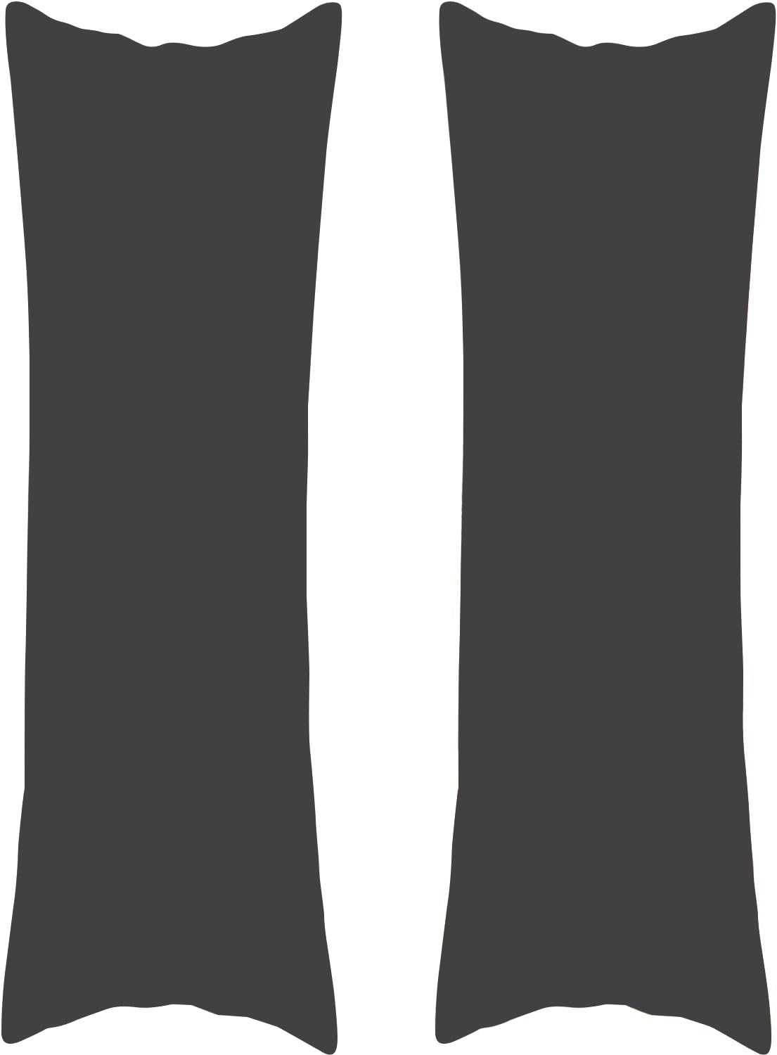 Custom Body Pillow Cases, Personalized Long Pillowcover with Picture Text, Two-Sides Print Customized Throw Cushion Covers Love Keepsake Gift to Family Wife Husband Friends Pet, Charcoal Grey, 20x54In