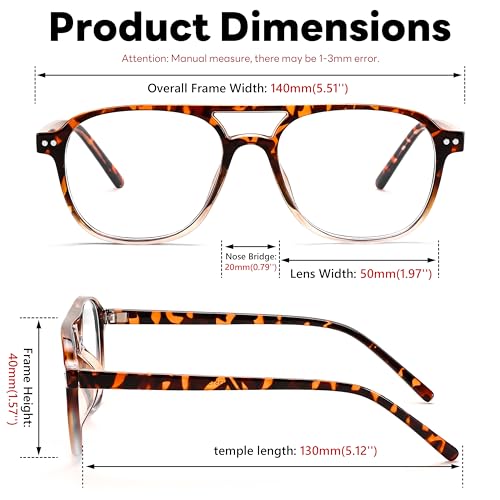 Image of FEISEDY Blue Light Blocking Glasses Women Men Square Computer Lightweight Pilot Glasses Anti Eyestrain & UV Glare B0141