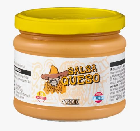 Salsa di Formaggio, Senza Glutine, 280 ml. Confezione da 4