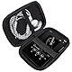 Blueshaweu MP3 Player Tasche Kompatibel für Sony Walkman NW-A306 – Schutzhülle mit Platz für Ohrhörer, USB-Kabel & Speicherkarte – Kompatibel mit Sony Walkman NW-A306 (schwarz)
