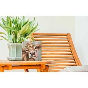 Highland Cow Decor Rustic Wooden Signs,Western Farmhouse Cow Decorations for Home,Cow Room Decor,Highland Cows Decor for Office Highland Cow Wall Art,Highland Cow Gifts 5 x 5 Inch Highland Cow Decor Rustic Wooden SignsWestern Farmhouse Cow Decorations for HomeCow Room DecorHighland Cows Decor for Office Highland Cow Wall ArtHighland Cow Gifts 5 x 5 Inch