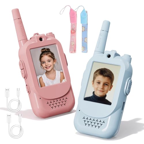 Ensemble de 2 Talkie walkie Enfants, Rechargeables, avec...