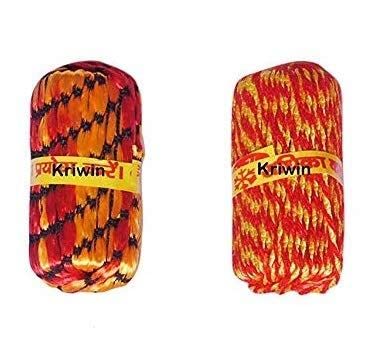 Rehsmi kalawa/Mahakaal Bhakti Silk Mauli Kalawa/Kalawa Thread/Sacred Thread/Mauli Thread 2 Piece