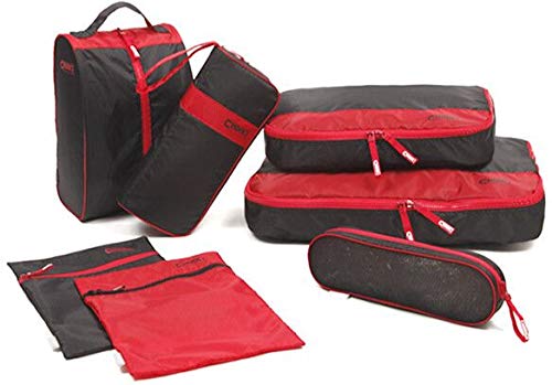 eWINNERTravel Organizer Set (Black)- 7 Pieces