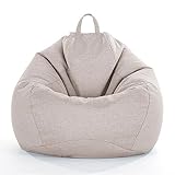 Photo Gallery nibhz bean bag cover bean bag sedie copridivano poltrona a sacco senza imbottitura beanbag grande arredamento per interni,beige-90cmx110cm Photo Gallery nibhz bean bag cover bean bag sedie copridivano poltrona a sacco senza imbottitura beanbag grande arredamento per interni,beige-90cmx110cm
