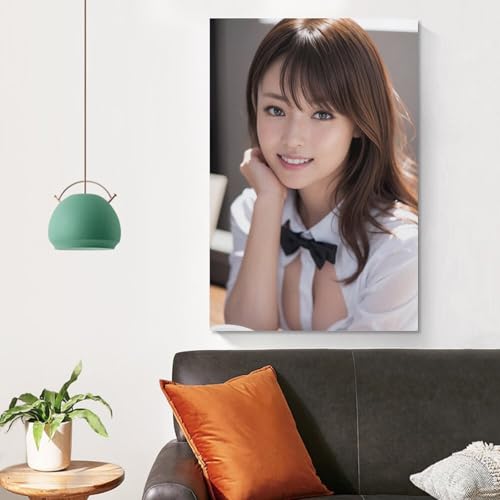 深田恭子 (3)ポスターキャンバスの現代様式の部屋の装飾の版画掛かる絵画室内装飾の家のアートワークUnframe-style12x18inch(30x45cm) [4]
