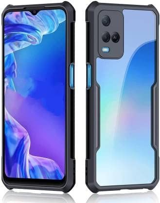 Dashmesh Shopping Shockproof Crystal Clear Back Cover Case for VIVO Y21/Y21S/Y21T/Y33S/T1X | 360 Degree Protection | Protective Design | Transparent Back Cover Case (Black Bumper) (B0BS3VQTL3) Amazon Price History, Amazon Price Tracker