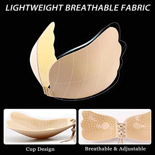 3 Pairs Adhesive Bra Invisible Push Up Sticky Bra Breast Lift Backless Strapless Bra Reusable Nipple Covers Self Adhesive Lifting Bra For Women Backless Dress #TOP3