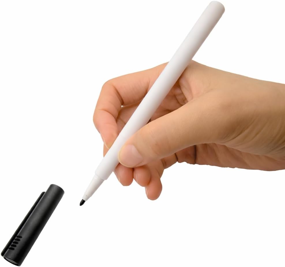 (Clean-Barrel, PACK of 30/1.0mm Bullet-Tip/Black Water-Based ink) Logo Free Assistive Bold Writing Pen for Low-Vision Users with Whole Sale Price,Odorless,Non-Toxic,No Oil,Alcohol Free