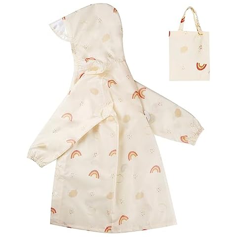 Hovkib Kids Waterproof Raincoat with Backpack Cover Cover