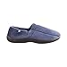 isotoner Men's Microterry Slip On Slipper, Navy Large / 9.5-10.5 US