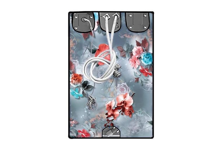 Image of Front Load Washing Machine Cover Compatible For LG, Bosach 6Kg, 6.5Kg, 7Kg, 7.5Kg, 8Kg, 8.5Kg, 9Kg, 10Kg (66L X 61D X 84H), Waterproof, Dustproof Fully Automatic Grey Flower.