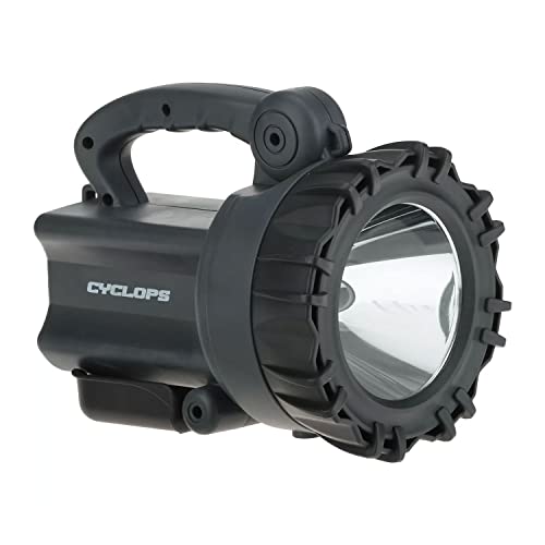 Cyclops Rechargeable Portable Handheld 10-Watt 850 Lumens Spotlight With Ac/Dc Charger/12V Dc Car Plug Adapter #TOP2