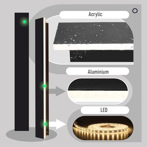 Lampes murales étanches LED extérieure 100cm pour éclairage mural de terrasse - 3