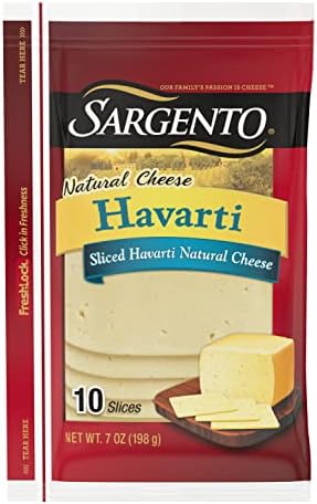 Sargento Sliced Havarti Natural Cheese, 10 slices