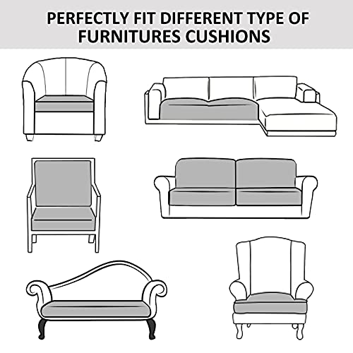 Nc Home Faux Leather Couch Cushion Covers, Waterproof Sofa Cushion Slipcovers thumb #6