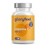 Vitamina E - 400 UI de Vitamina E bioactiva por cápsula - 210 Cápsulas (Para 7 meses de suministro) - DL-alfa-tocoferilo - Potente antioxidante - Protege las celulas del estres oxidativo*