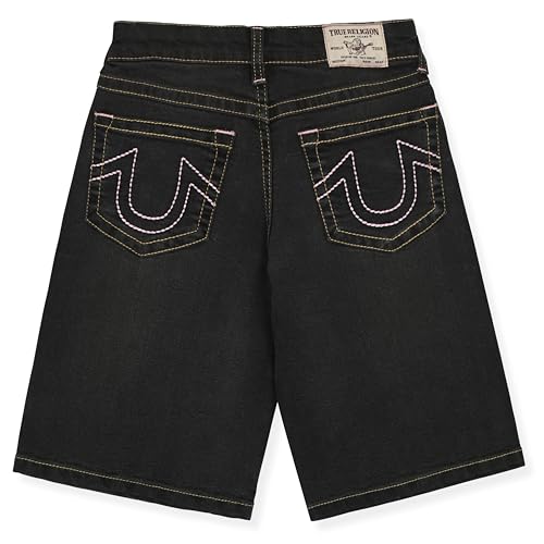 Image of True Religion Girls Jeans Shorts Set Girls Denim Short and Fashion Tee Shirt Clothing Set for Kids