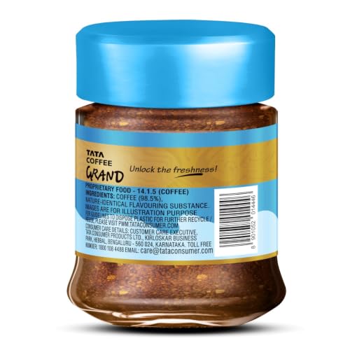 Image of Tata Coffee Grand Fast Dissolving Iced Instant Cold Coffee, 25g jar