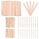 AOZUO 300 Stück Holzspatel Waxing, Einweg Holzstäbchen für Haarentfernung Kosmetik Holzspatel Eisstiele Holz Mundspatel Holz Eisstiele Zum Basteln Waxing Set Holzstäbchen(3 Größen Mundspatel)