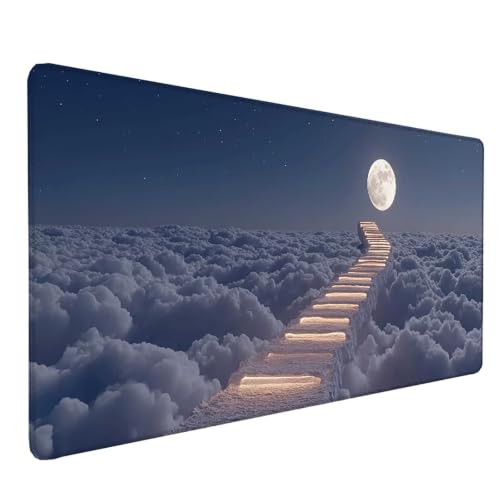 Sous main bureau paysage ciel 80x30cm pour organiser son espace PC