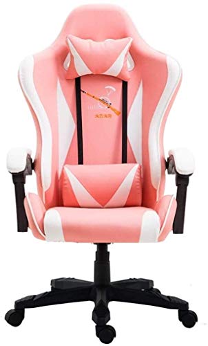 Silla de oficina Silla para juegos Silla de oficina Silla para PC Silla Boss con masaje Soporte lumbar Estilo de carrera Cuero de PU Respaldo alto Silla de trabajo giratoria ajustable con pie + repos