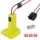 for Power Whels Battery Adapter for Ryobi 18V Battery with Wire Harness Connector (for Power Whels)