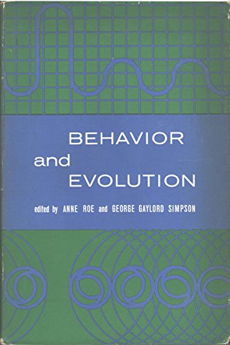 Behavior and Evolution [Unknown] B000NI36YG Book Cover