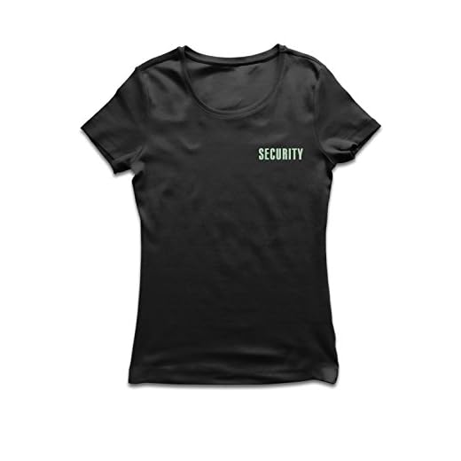 lepni.me Dam t-shirt Säkerhet, livvakt, bemanning Evenemangspersonal och fest (XL Schwarz Fluorescent)