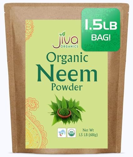 Jiva Organics Organic Neem Leaf Powder 1.5 Pound...