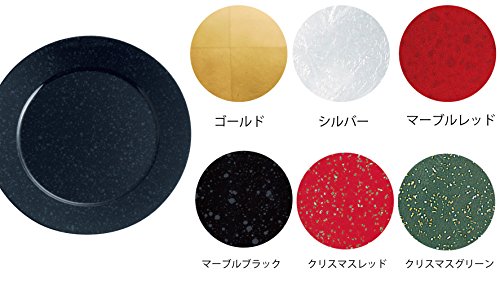 Plato redondo gold 33 cm まえじゅう漆器 miniatura 2
