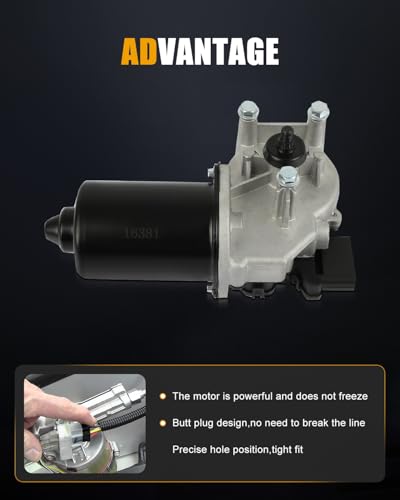 Image of ROADFAR Front Windshield Wiper Motor Fit for Hyundai for Elantra 2009-2012 | Fit For Hyundai For Elantra GT 2013|For Santa Fe 2013-2018|For Santa|For Kia For Sportage 2011-2015|OE 981101H000|5 Pins