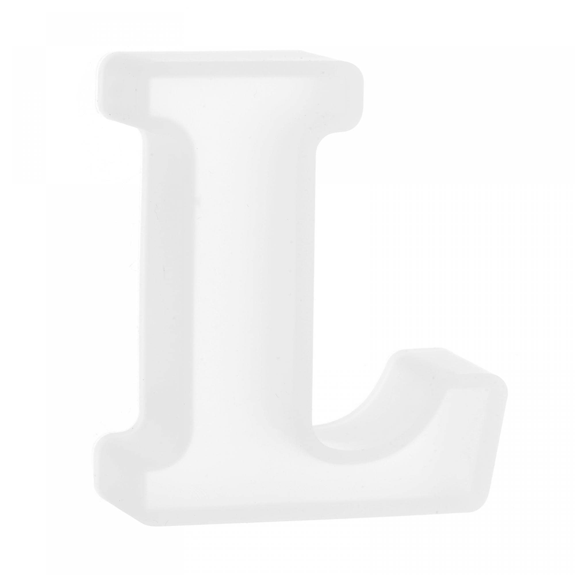 Moule alphabet 3D L en silicone de 6,4 cm pour création de lettres personnalisées en résine