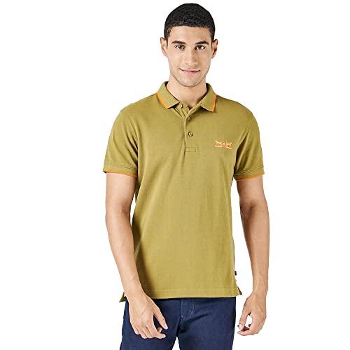 Image of Levi's Men's Cotton Regular Fit Solid Polo T-Shirt
