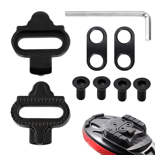 Calas MTB SH51 para Pedales Shimano SPD Spinning, Tacos Acero Inoxidable Negras