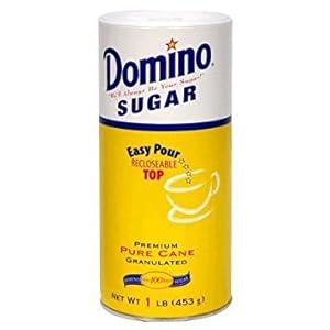 Domino Premium Pure Cane Granulated Sugar with Easy Pour Recloseable Top 16 oz. (Pack of 1)