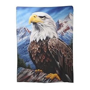 Eagle Blanket Gifts for Men Women American Bald Eagle Soft Flannel Throw Blankets for Home Decor Couch Bed Sofa Fuzzy Lightweight 60x50 Inches Eagle Blanket Gifts for Men Women American Bald Eagle Soft Flannel Throw Blankets for Home Decor Couch Bed Sofa Fuzzy Lightweight 60×50 Inches
