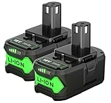 Bonadget 2PACK 7000mAh for Ryobi 18V Battery Replacement Lithium-ion for Ryobi 18Volt ONEPLUS+ P190 P189 P102 P197 PBP006 PBP004 PBP003