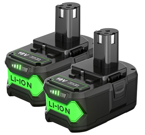 Bonadget 2PACK 7000mAh for Ryobi 18V Battery Replacement Lithium-ion for Ryobi 18Volt ONEPLUS+ P190 P189 P102 P197 PBP006 PBP004 PBP003