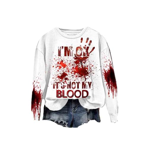 Amazon.com: SameeFloral I'M Fine It'S Not My Blood Hoodie I'M Fine