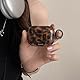 Reownest für AirPods Pro 2/Pro Hülle mit Reinigungsset Cute Aesthetic Amber Brown Muster Design Stoßfeste Schlüsselbund Abdeckung Soft Kopfhörer Handyhülle -Braun