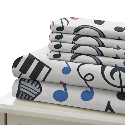 Housse de couette instrument de musique 3D douce 200x200cm