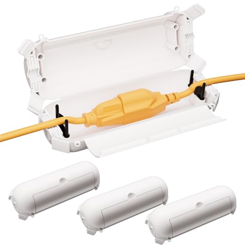 RESTMO 4 Pack Outdoor Plug Cover, Waterproof Outdoor Extension Cord Cover