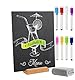 21 x 30 cm Tischtafelschild mit Standfuß, Mini Kreidetafel Schilder Store Food Schilder, Double-Sided Kreidetafel Zeichen, Kleine Tafel Set Message Boards für Party, Bar und Restaurant(1 Stück)