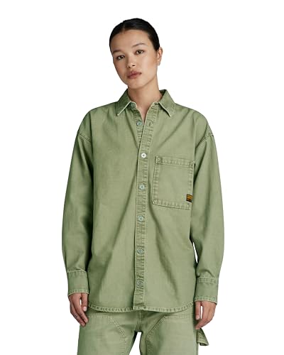 G-Star Para Mujer Sobrecamisa Relaxed, Verde Sun Faded Sage Gd D24344-D491-G552 , L G-Star Para Mujer Sobrecamisa Relaxed, Verde Sun Faded Sage Gd D24344-D491-G552 , L