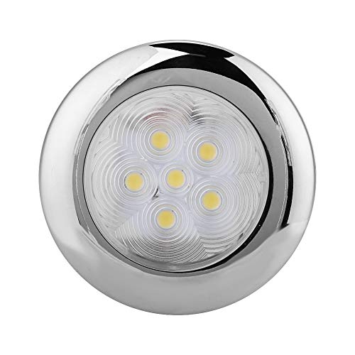 Keenso 6 LED LED Boat Lampe DE Lampe, économe en énergie, Application Large, Installation Facile avec Conception en Acier Inoxydable Durable, pour Console, Toit en T, Grands Navires, Navires DE