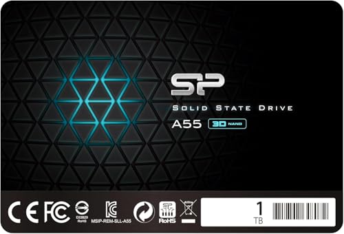 VRp[ SSD 1TB 3D NAND̗p SATA3 6Gb/s 2.5C` 7mm PS4mF 3Nۏ A55V[Y SP001TBSS3A55S25
