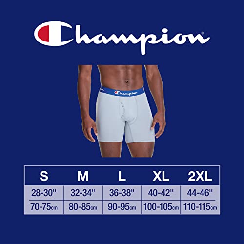 Champion Men's Everyday Active Lightweight Stretch Boxer Briefs With Fly - 4 Pack Boxer Briefs (pack of 4)