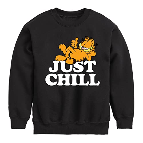 HYBRID APPAREL - Garfield - Just Chill - Toddler And Youth Crewneck Fleece Sweatshirt