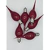 Primitive Silicone Dipped 5 Watt Light Bulb Pack of 6 Burgundy
